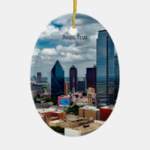 Dallas, Texas skyline Keramisch Ornament (Voorkant)