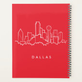 Dallas Texas Skyline Planner (Achterkant)