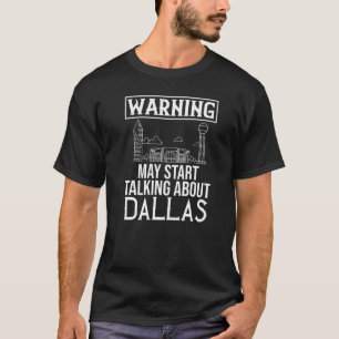 Dallas Texas Stad Silhouet Reis   T-shirt