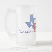Dallas, Texas State Map avec étoile, Bottes, Mug C (Gauche)