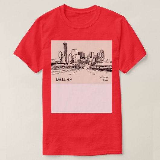 Dallas Texas TShirt 1 (Design devant)