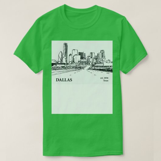 Dallas Texas TShirt 4 (Design devant)