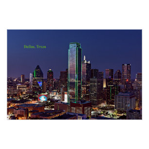 Dallas, Texas uitzicht, Perfect Poster