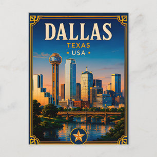 ⭐ Dallas Texas Vakantiegedenkteken Briefkaart