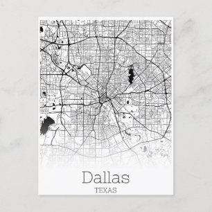 Dallas Texas Verenigde Staten Travel City Road Map Briefkaart