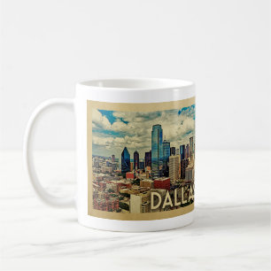 Dallas Texas Vintage Travel Koffiemok