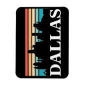 Dallas Texas  Zonsondergang Cityscape Magneet (Verticaal)