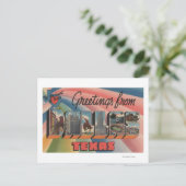 Dallas, TexasLarge Letter ScenesDallas, TX Briefkaart (Staand voorkant)