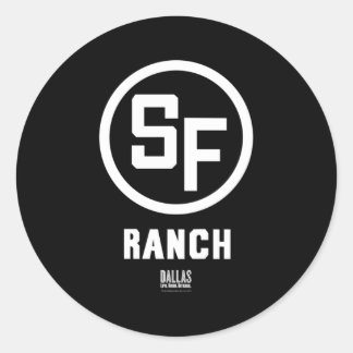 Dallas tv-serie Southfork Ranch Ronde Sticker