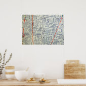 Dallas, TX Map Poster (Keuken)