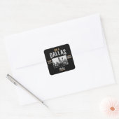 Dallas Vierkante Sticker (Envelop)