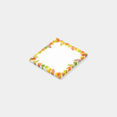 Dalle bladeren op wit post-it® notes (Schuin)