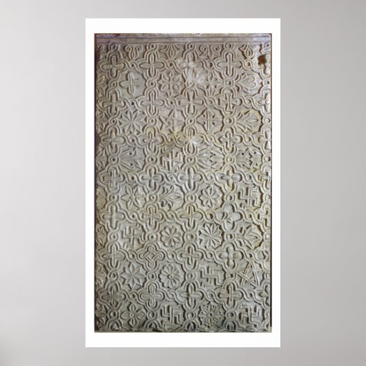 dalle byzantine avec décoration cruciforme, 12ème- (Devant)