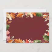 Dalle kleuren Thanksgiving uitnodiging (Achterkant)