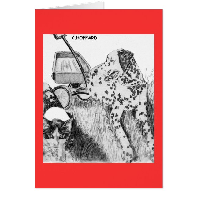 Dalmate et chaton (Devant)