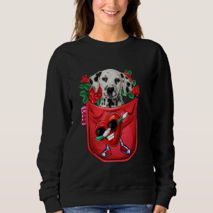 Dalmatiaan in Pocket Dabbing Heart Sunbril Valen Trui