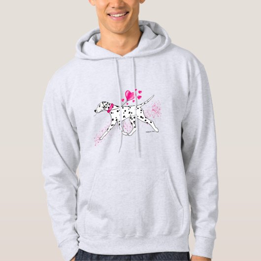 Dalmatiaan met hart hoodie (Voorkant)