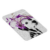 Dalmatiaan met Paarse fascinator Magneet (Rechterzijde)