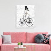 Dalmatiaan op de fiets canvas afdruk (Insitu (Woonkamer))