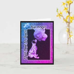 Dalmatiaan Puppy Smell Rozen Nota Kaart