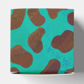 Dalmatiaans bruin en Blauwgroen afdrukken Bedankdoosjes (Bovenkant)