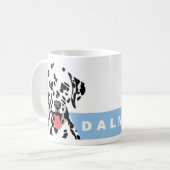 Dalmatiaans design koffiemok (Voorkant links)