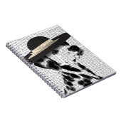 Dalmatiaans en Brimmed Black Pet Notitieboek (Rechterzijde)