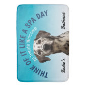 Dalmatiaans gepersonaliseerd Hondenliefhebber Badmat (Voorkant Verticaal)