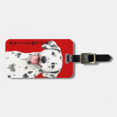 Dalmatiaans kleurenblok bagagelabel (Voorkant horizontaal)