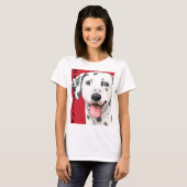 Dalmatiaans kleurenblok t-shirt (Voorkant volledig)