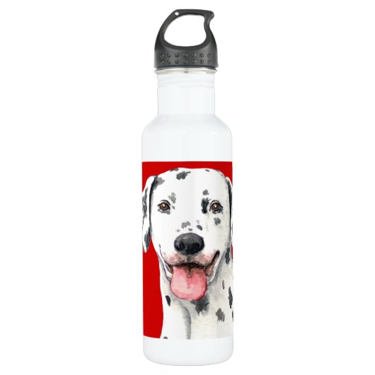 Dalmatiaans kleurenblok waterfles  (Voorkant)