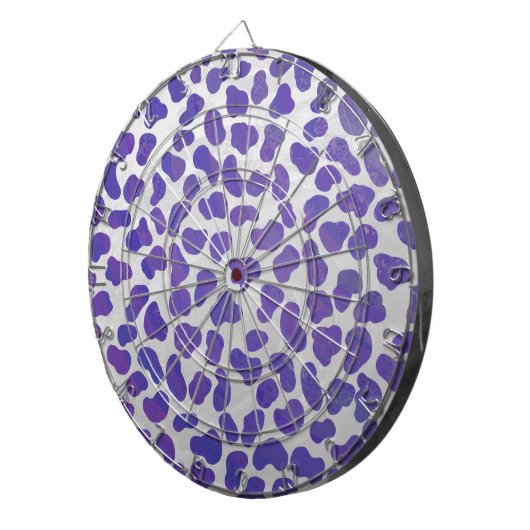 Dalmatiaans Paars en wit afdrukken Dartbord (Voorkant Rechts)