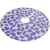 Dalmatiaans Paars en wit afdrukken Kerstboom Rok (Gekanteld)