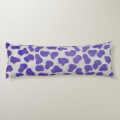 Dalmatiaans Paars en wit afdrukken Lichaamskussen (Achterkant)