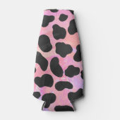 Dalmatiaans zwart-roze afdrukken flesjeskoeler (Voorkant)