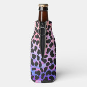 Dalmatiaans zwart-roze afdrukken flesjeskoeler (Fles Achterkant)