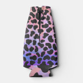 Dalmatiaans zwart-roze afdrukken flesjeskoeler (Achterkant)