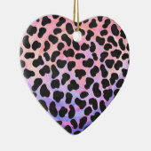 Dalmatiaans zwart-roze afdrukken keramisch ornament (Rechts)