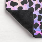 Dalmatiaans zwart-roze afdrukken muismat (Hoek)