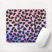 Dalmatiaans zwart-roze afdrukken muismat (Met muis)