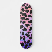 Dalmatiaans zwart-roze afdrukken skateboard (Voorkant)