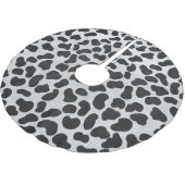 Dalmatiaans zwart-wit afdrukken kerstboom rok (Gekanteld)