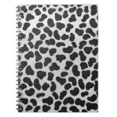 Dalmatiaans zwart-wit afdrukken notitieboek (Voorkant)