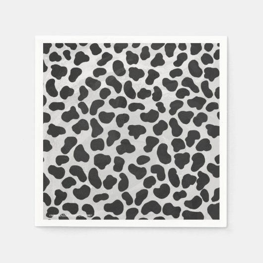 Dalmatiaans zwart-wit afdrukken servetten (Voorkant)