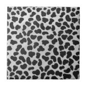 Dalmatiaans zwart-wit afdrukken tegeltje (Voorkant)