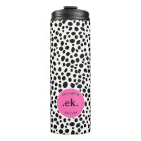 Dalmatiaanse Hond Abstract Patroon Heet Roze Mono