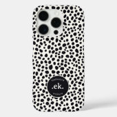 Dalmatiaanse Hond Abstract Patroon Monogram Case-Mate iPhone Case (Achterkant)