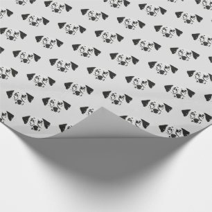 Dalmatiaanse hond met zwarte poot cadeaupapier