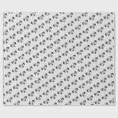 Dalmatiaanse hond met zwarte poot cadeaupapier (Vlak)