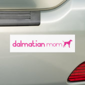 Dalmatiaanse moeder bumpersticker (Op auto)